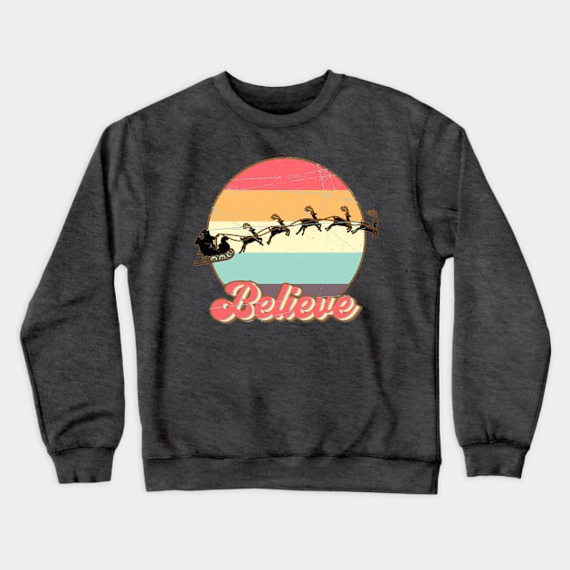 Santa Believe Crewneck Sweatshirt by West 5th Studio